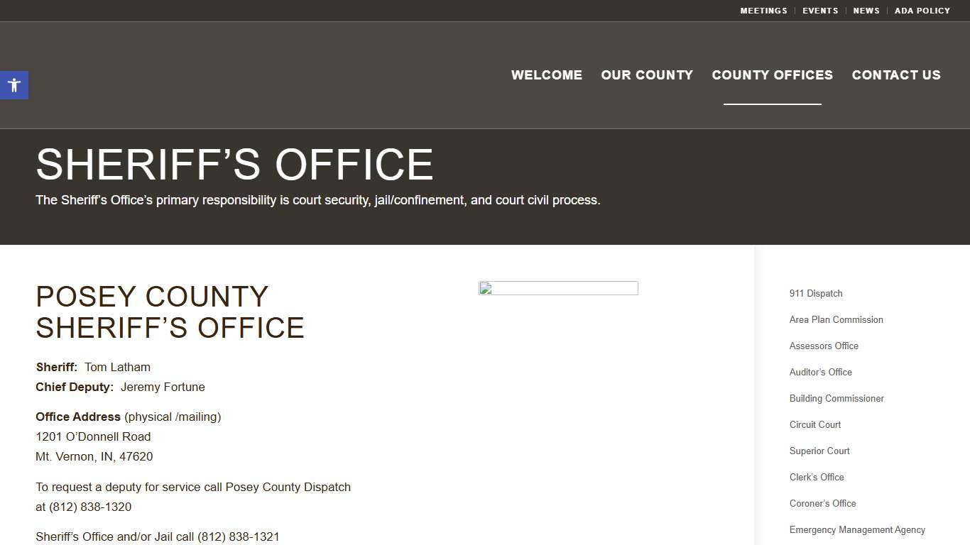 Sheriff's Office - Posey County Government